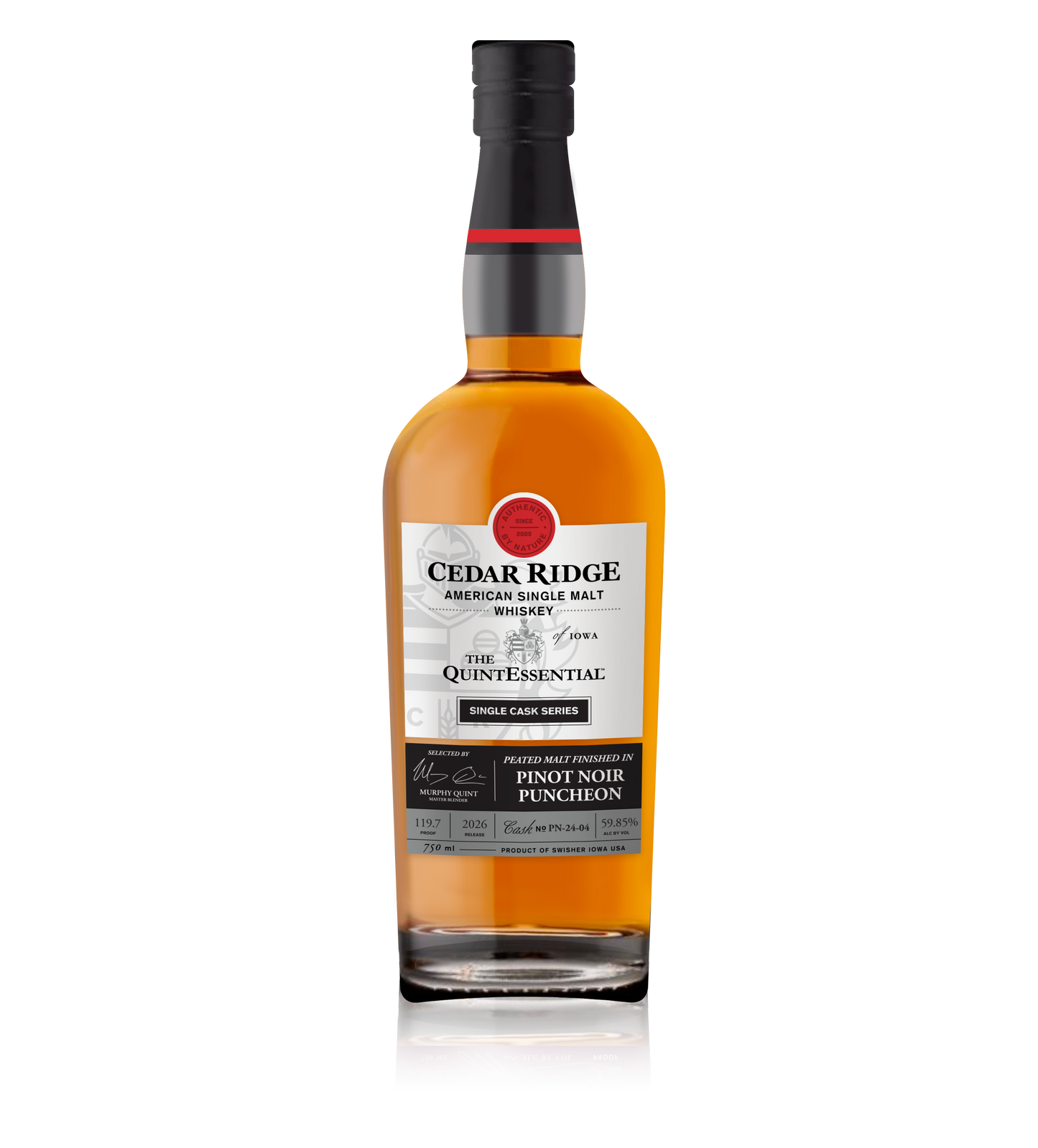 QuintEssential Single Cask Series - Peated Malt in Pinot Noir - PRESALE