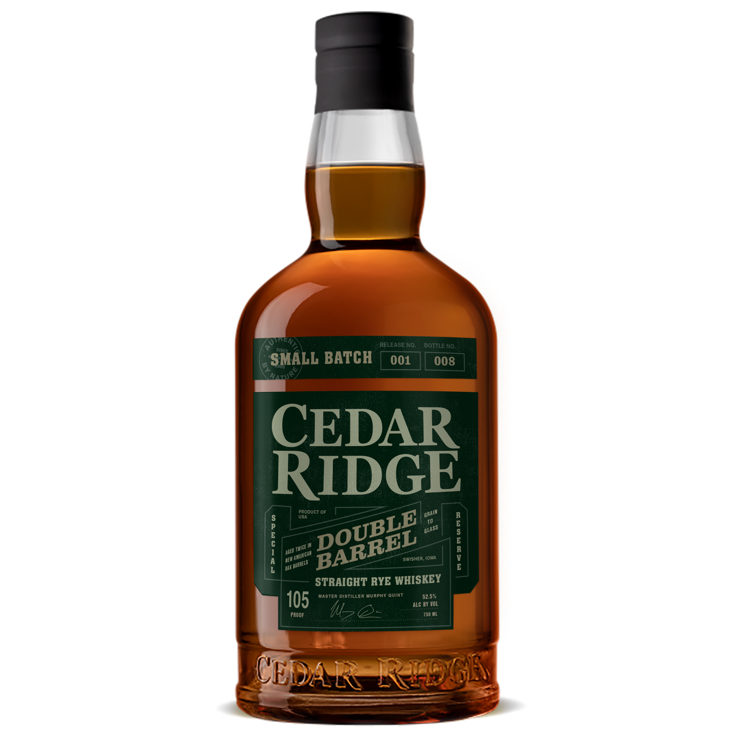 Cedar Ridge Double Barrel Rye Whiskey